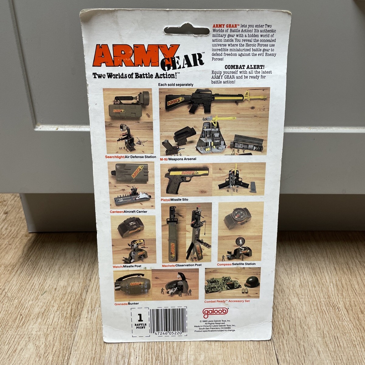 Galoob Army Gear Battle Squad Soldier USA Military 5220 New In Box