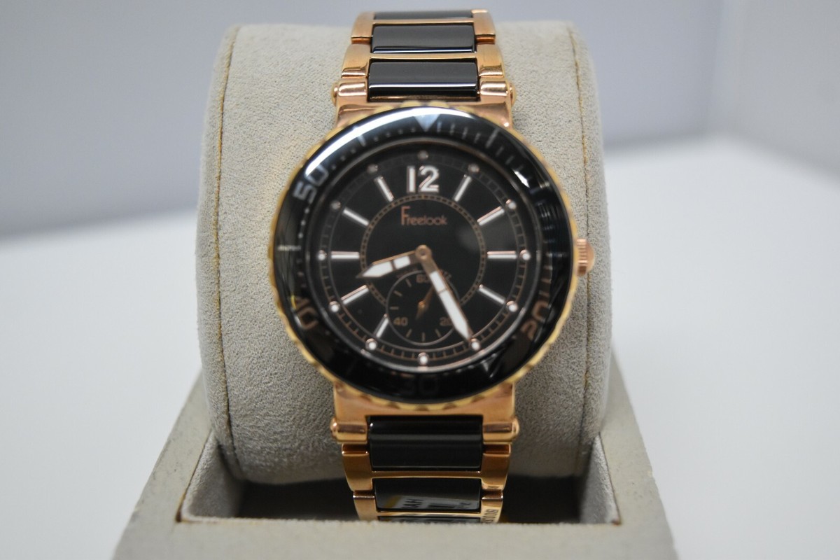 Freelook Authentic Rose Gold Black Ceramic HA8192CHRG-1 $300  display picture 3