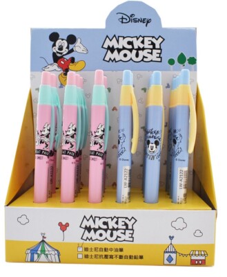 ミニーマウス　万年筆 2x Disney Minnie Mickey Mouse Blue Ink Pens Cute Gift Soft Color