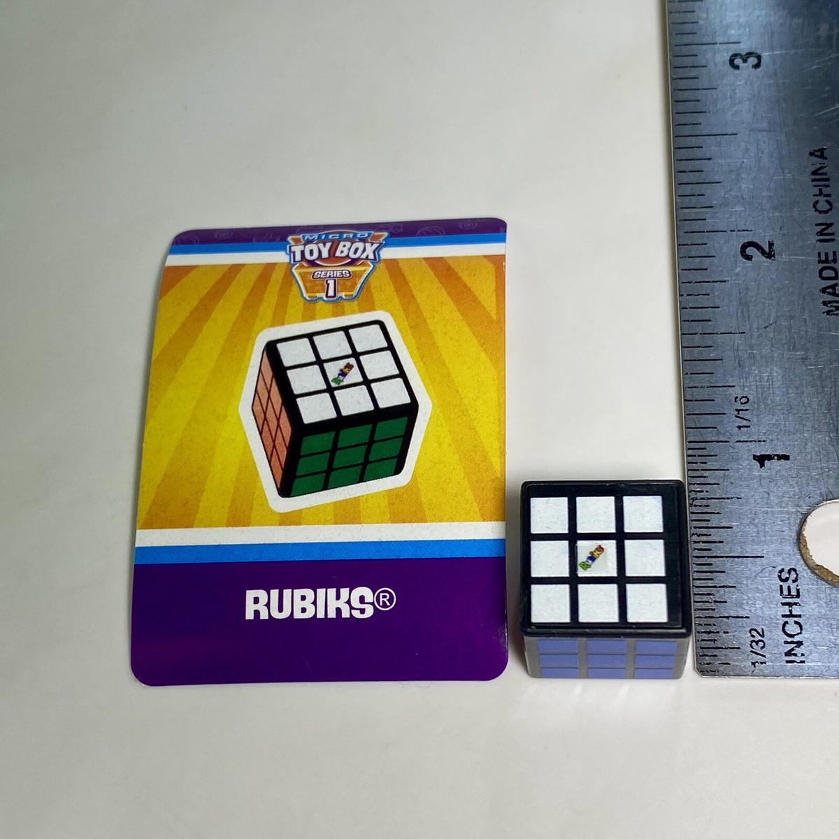 World's Smallest Micro Toy Box Series 1 RARE Rubik's Cube