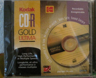***.Kodak CD-R Gold Ultima Rohling 650MB/74Min Disc beschreibbar NEU&OVP ***