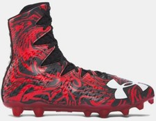 all red under armour cleats