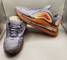 Nike Air Max 720 Size 7Y Gunsmoke Gray Fuel Orange Athletic Shoes AQ3196-004