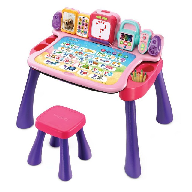 VTech Explore and Write Activity Desk Interactive Teaching Toy Pink Educational for sale online 