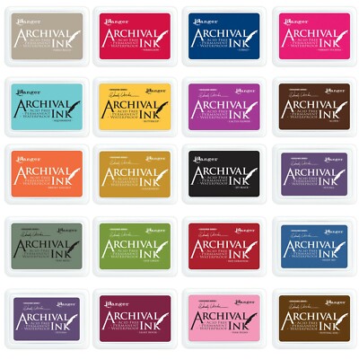 Ranger ARCHIVAL INK PAD 61 colors options Acid free / Water Resistant ...