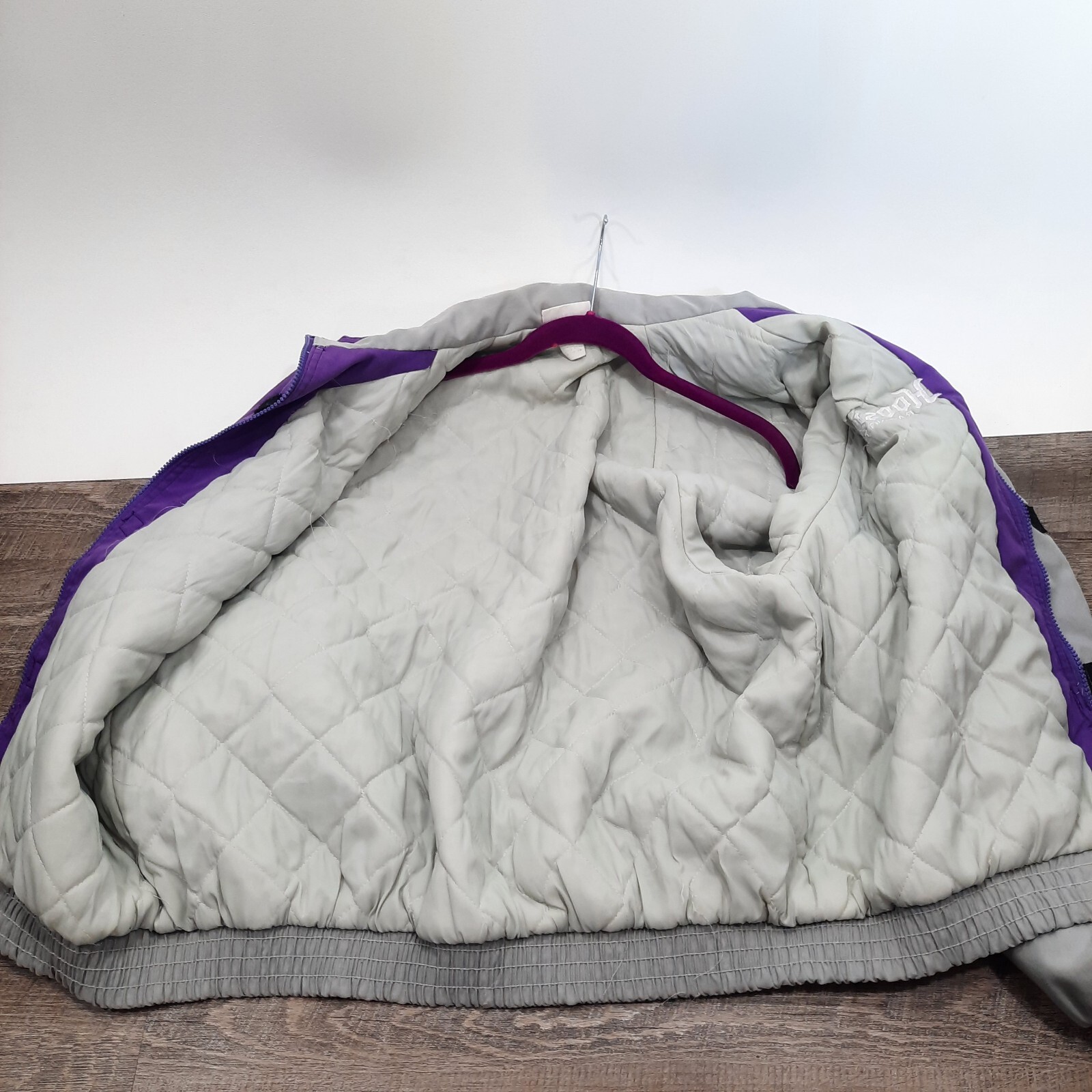 Vintage Hoosier Racing quilted lined Jacket Made In U… Gem