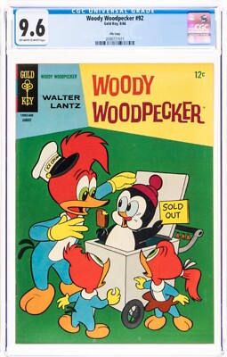   Woody Woodpecker #92 File Copy CGC 9.6 NM+ (Gold Key, 1966) OW White Pages  