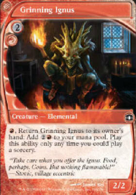 grinning ignus Images High Quality Grahic GRINNING IGNUS Future Sight MTG Magic the Gathering Cards DJMagic | eBay