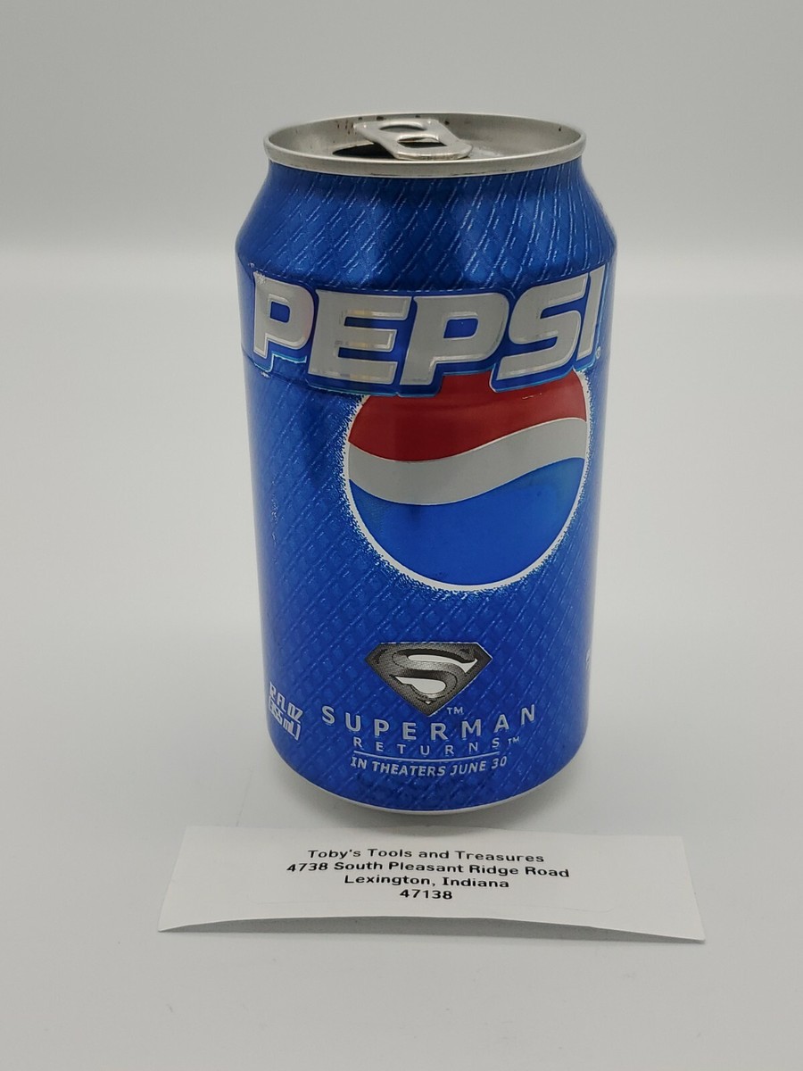 2006 Pepsi Can Superman Returns Promo Can DC COMICS WARNER