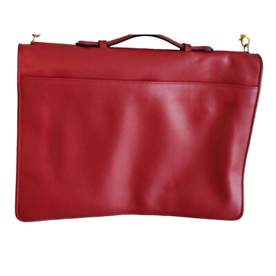 Dell'ga Milano Italy Leather Shoulder 2 Way LapTop Ipad Business