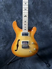 Electric Guitar 6 String 2H Pickups Flame Maple Top Tremolo Bridge Fast Ship