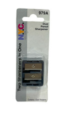  N.Y.C Two Sharpeners In One Dual Pencil Sharpener 979A NEW 
