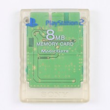 Genuine Sony PlayStation 2 PS2 Memory Card SCPH-10020  Translucent Clear 