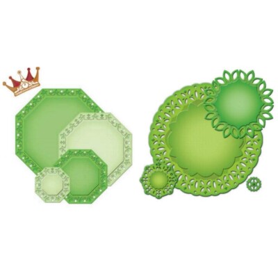 Stanzschablone Decorative Elements, große Rahmen, Spellbinders Nestabilities S4