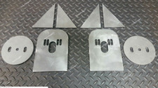 Front Torsion Bar Style Mount Bagged Air Ride Bag Brackets Kit 14 Thick