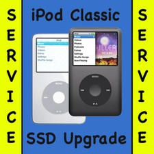 iPod Classic 5th, 6th, 7th SSD Upgrade 128GB 256GB 512GB 1TB  Battery  Back  