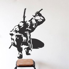 Deadpool Wall Decal Marvel Wall Mural Vinyl Ryan Reynolds Superhero Design, s91