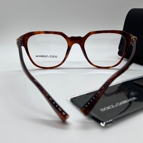 DOLCE & GABBANA DG 3277 3144 Unisex Eyeglasses 53-20-140 Amber Havana 100% - Picture 5 of 6