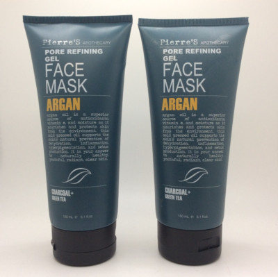 Pierre's Apothecary Pore Refining Gel Fask Mask with Argan Oil 5.1 fl oz, 2/LOT