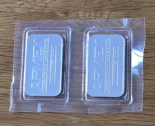 APMEX Encapsulated 2 x 1 Troy Ounce .999 SOLID SILVER Bar - Fine Silver Bullion