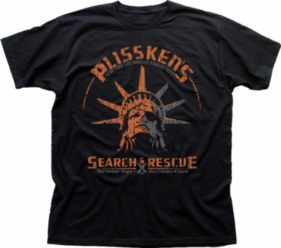 Escape from New York T-Shirt Snake Plissken Search and Rescue schwarz 9195