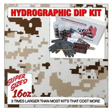 Hydrographic dip kit Clear Desert Digital hydro dip dipping 16oz