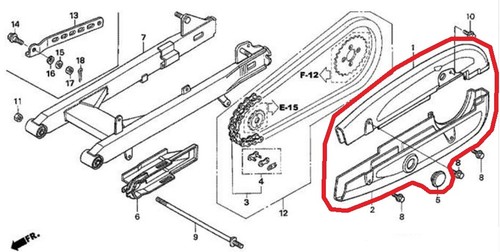 Honda Innova ANF125 ANF 125 Wave Chain Guard Cover (Set) 2003 - 2012 *UK STOCK* - Picture 3 of 5