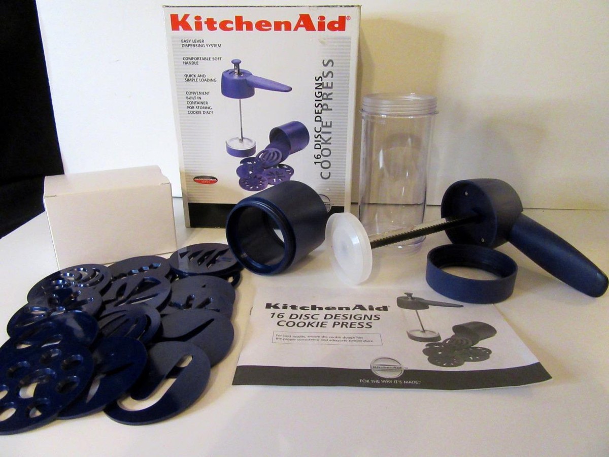 KitchenAid Cookie Press Professional Series 16 Disc Designs in Box