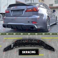 Glossy Blackforged Carbon Fiber Rear Spoiler Wing For Lexus Is250 Is350 2006-12 Glossy Blackforged Carbon Fiber Rear Spoiler Wing For Lexus Is250 Is350 2006-12