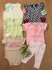 Carter's  Others Infant Girls Clothing Lot of 7 3 New Size 3-6 Months