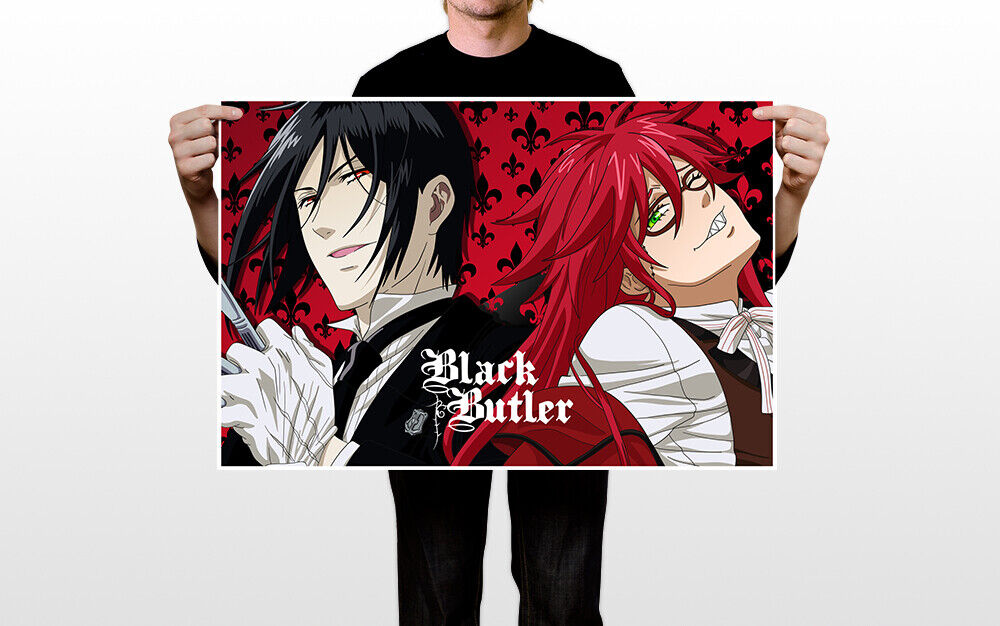 Big Poster Anime Black Butler Kuroshitsuji LO12 90x60 cm