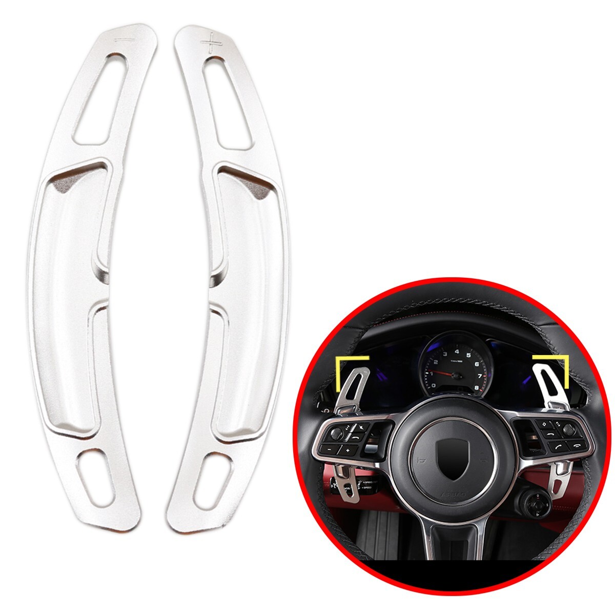 Steering Wheel Shifter Shift Paddle  For Porsche 911 991 Cayenne Panamera Macan