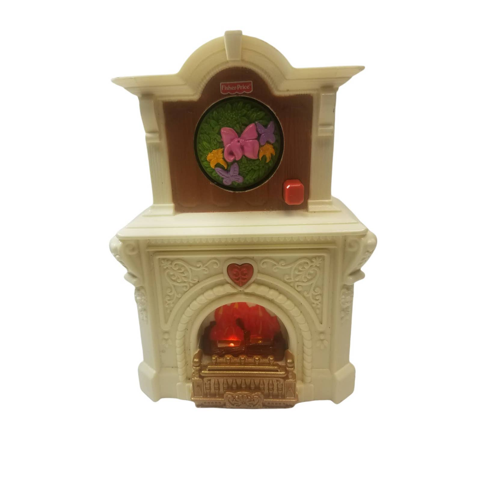 Fisher Price Loving Family Dollhouse FIREPLACE LIGHT SOUND Home For  Holidays | eBay