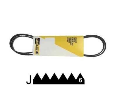Courroie De Tambour Pour Lave-linge HOTPOINT - Référence C00119126 / 6PJE1201, Longueur 1201 Mm, Caoutchouc - 10