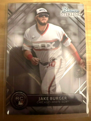 Jake Burger Rookie 2022 Topps Bowman Sterling Baseball # BSR-44