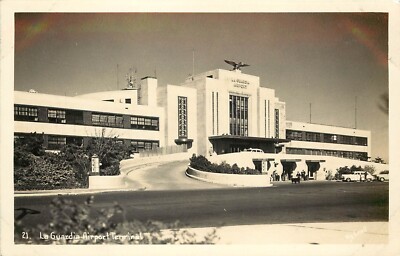 RPPC 21. LaGuardia Art Deco Architecture Airport Terminal Queens NYC NY Unposted