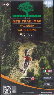 MTB trail map. Val Susa, Val Chisone - [Fraternali Editore]