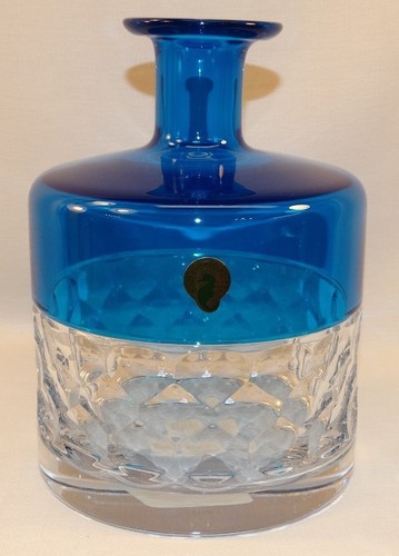 BEAUTIFUL WATERFORD CRYSTAL JO SAMPSON HALF & HALF AZURE VASE BNIB 40018017 BLUE - Picture 2 of 9