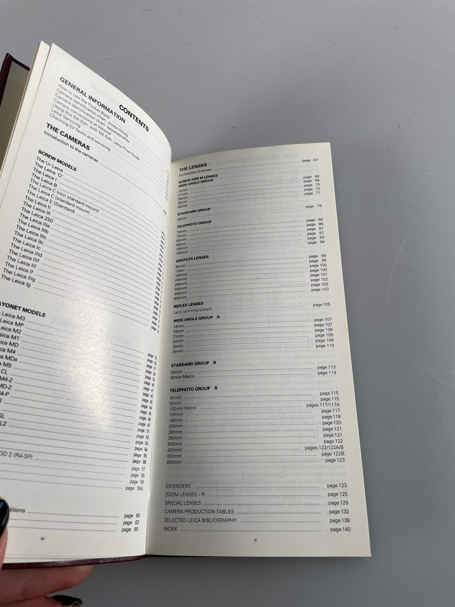 Leica Accessory Guide - Hove Foto Books 5th Edition Fifth