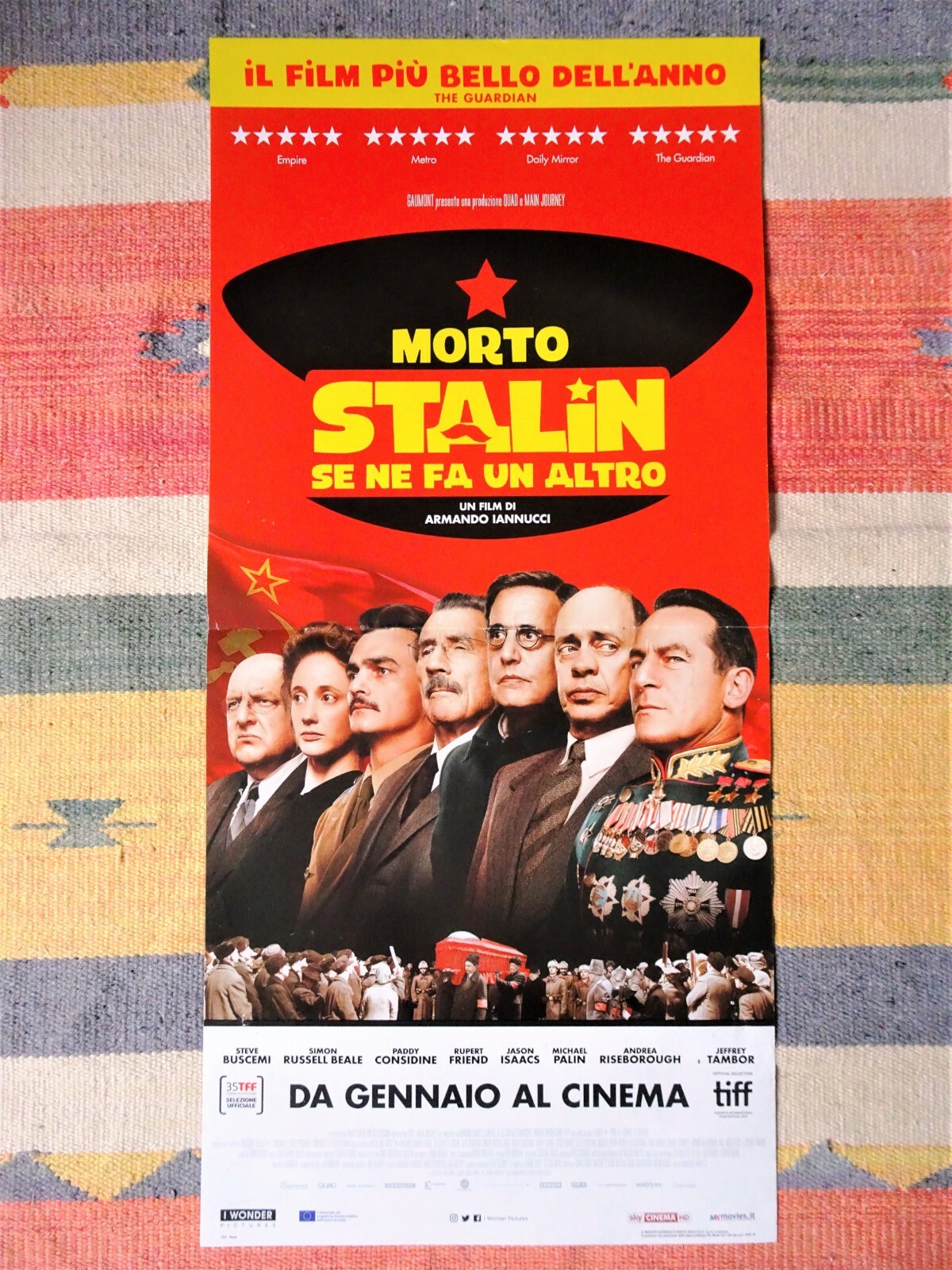 Locandina originale film Morto Stalin, se ne fa un altro (2017) - Regia di Armando Iannucci