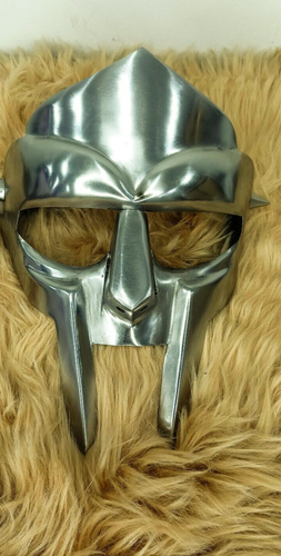Mask Gladiator Face Doom Medieval Steel Armor Halloween Mad-villain Helmet Mild - Picture 4 of 5