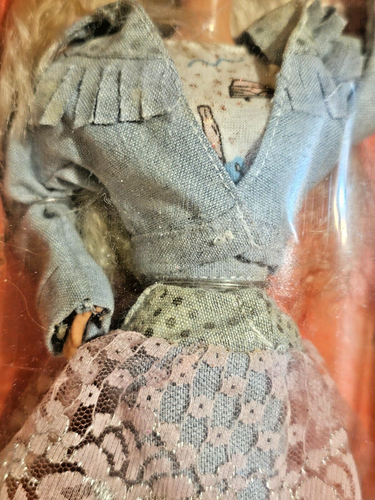 Barbie Feeling Fun Puppe blonde Haare Mattel #1189 Denim & Lace Vintage 1988 Neu in OVPai - Bild 4 von 9