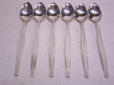 COMMUNITY PLATE: ONEIDA LIMITED: USA: 6 LÖFFEL / BARLÖFFEL / EISLÖFFEL: 19 cm