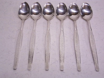 COMMUNITY PLATE: ONEIDA LIMITED: USA: 6 LÖFFEL / BARLÖFFEL / EISLÖFFEL: 19 cm - Bild 1 von 4