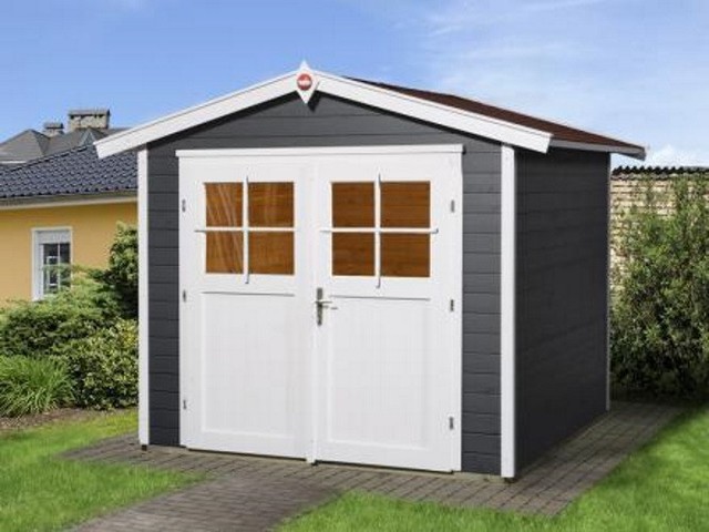 Weka Gartenhaus 224 Gr 2 Anthrazit 21 Mm Dt Gunstig Kaufen Ebay