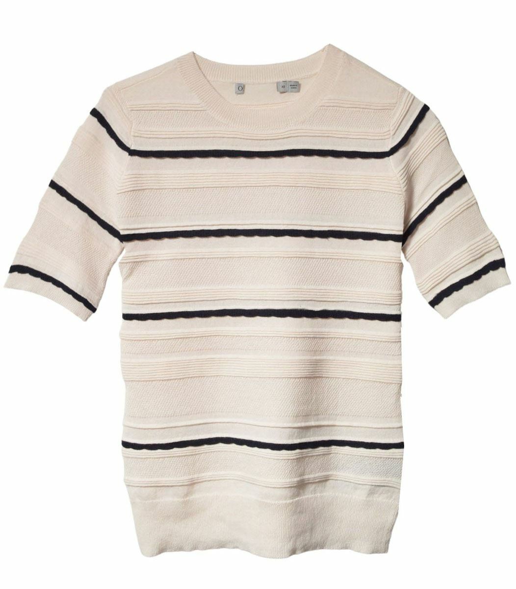 short sleeve cream jumper