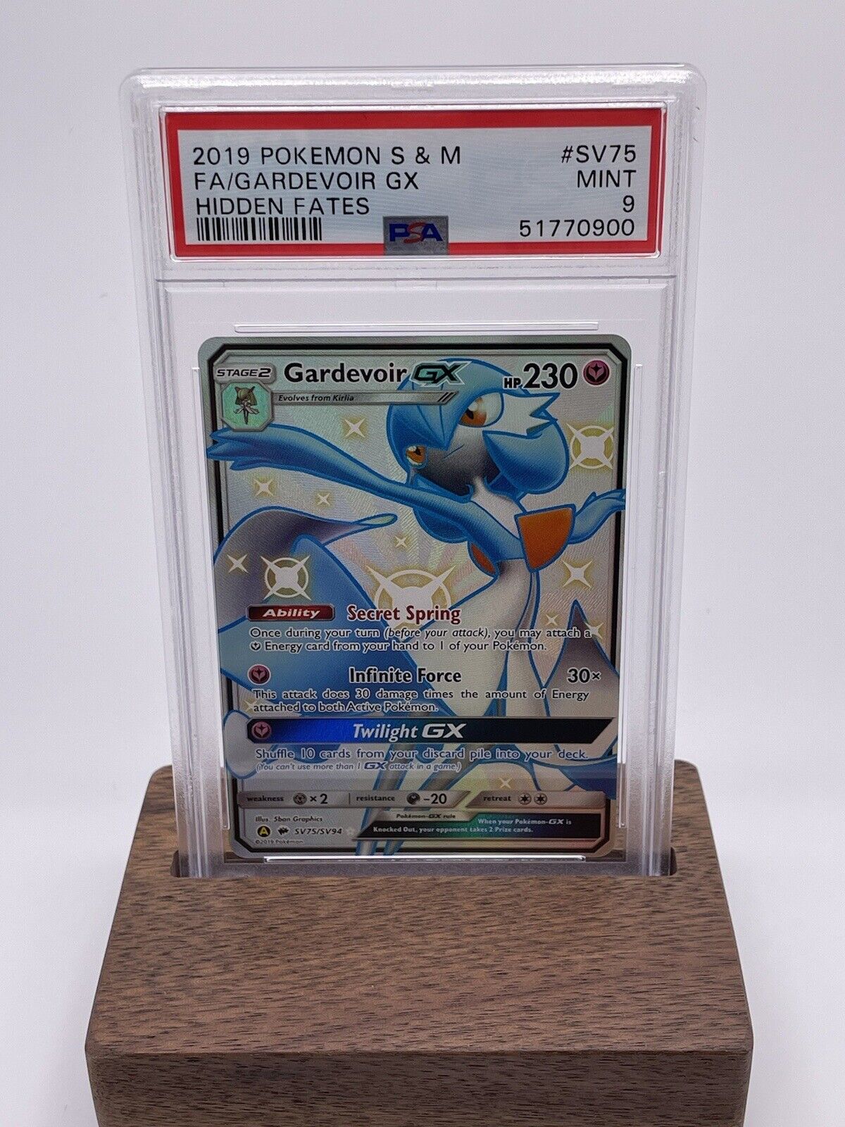 Pokemon Card Hidden Fates GARDEVOIR GX SHINY SV75/SV94