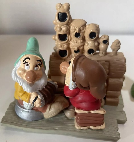 3 lot Disney Store Seven Dwarf Lil Classics 504 Mine Train piano bath Snow White - Picture 8 of 14