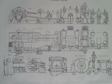 Steam Punk Print Diagram Horizontal Gas Engine 1000 Hp 1900 Steam Punk Print Diagram Horizontal Gas Engine 1000 Hp 1900