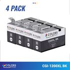 Compatible with canon Cp-1200Xl Ink Cartridge Black With Chip 35ml combo pack x4